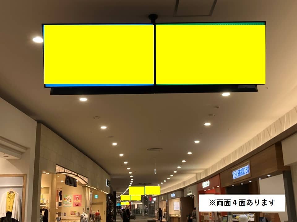 モール内広告 通路サイネージ