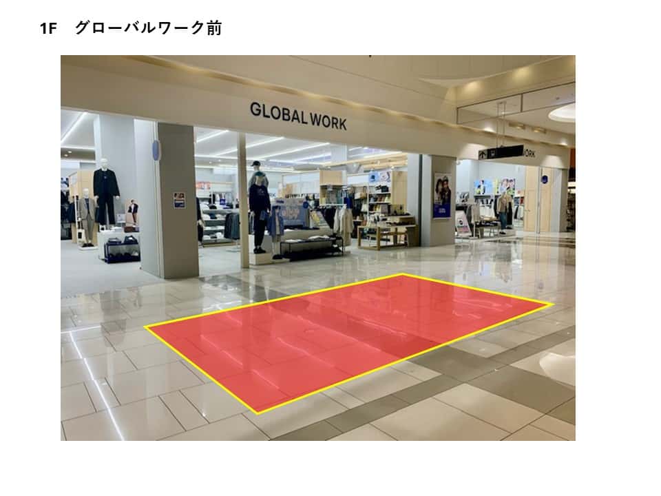 1階 メイン通路B(グローバルワーク前)
