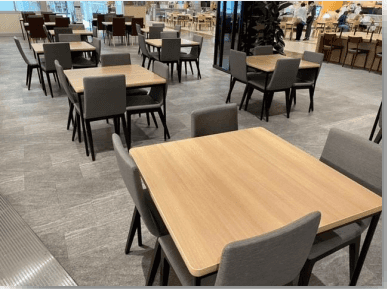 モール内広告 フードコートテーブルシール