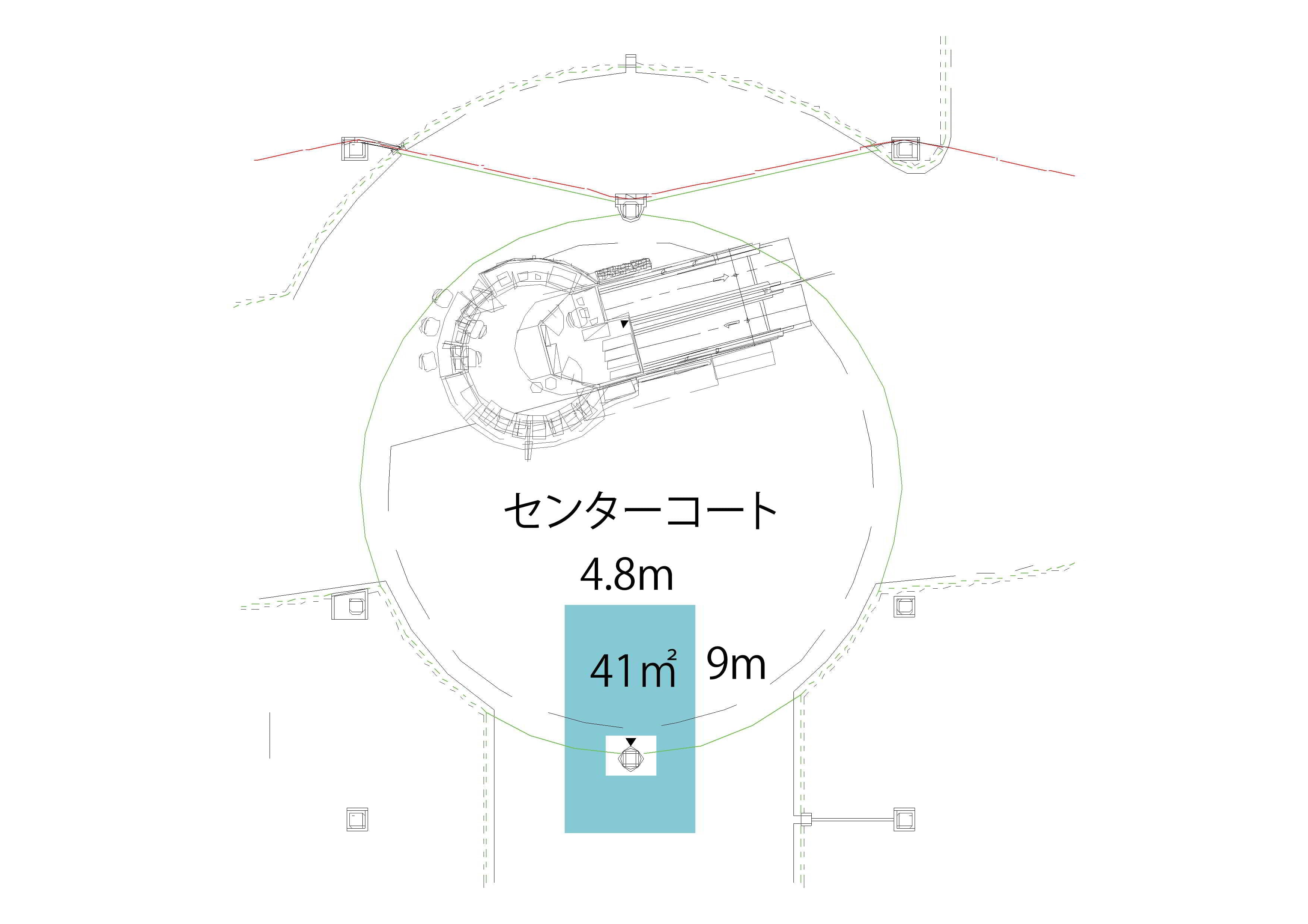 センターコートの図面・フロアマップ1