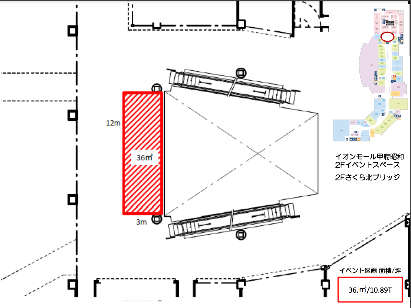さくら北ブリッジ(2F)の図面・フロアマップ