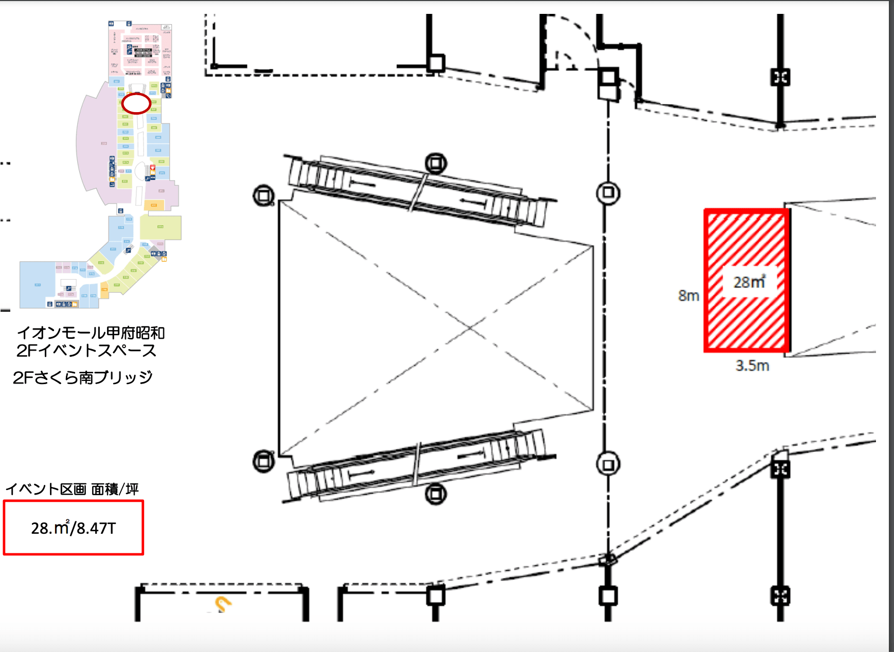 さくら南ブリッジ(2F)の図面・フロアマップ