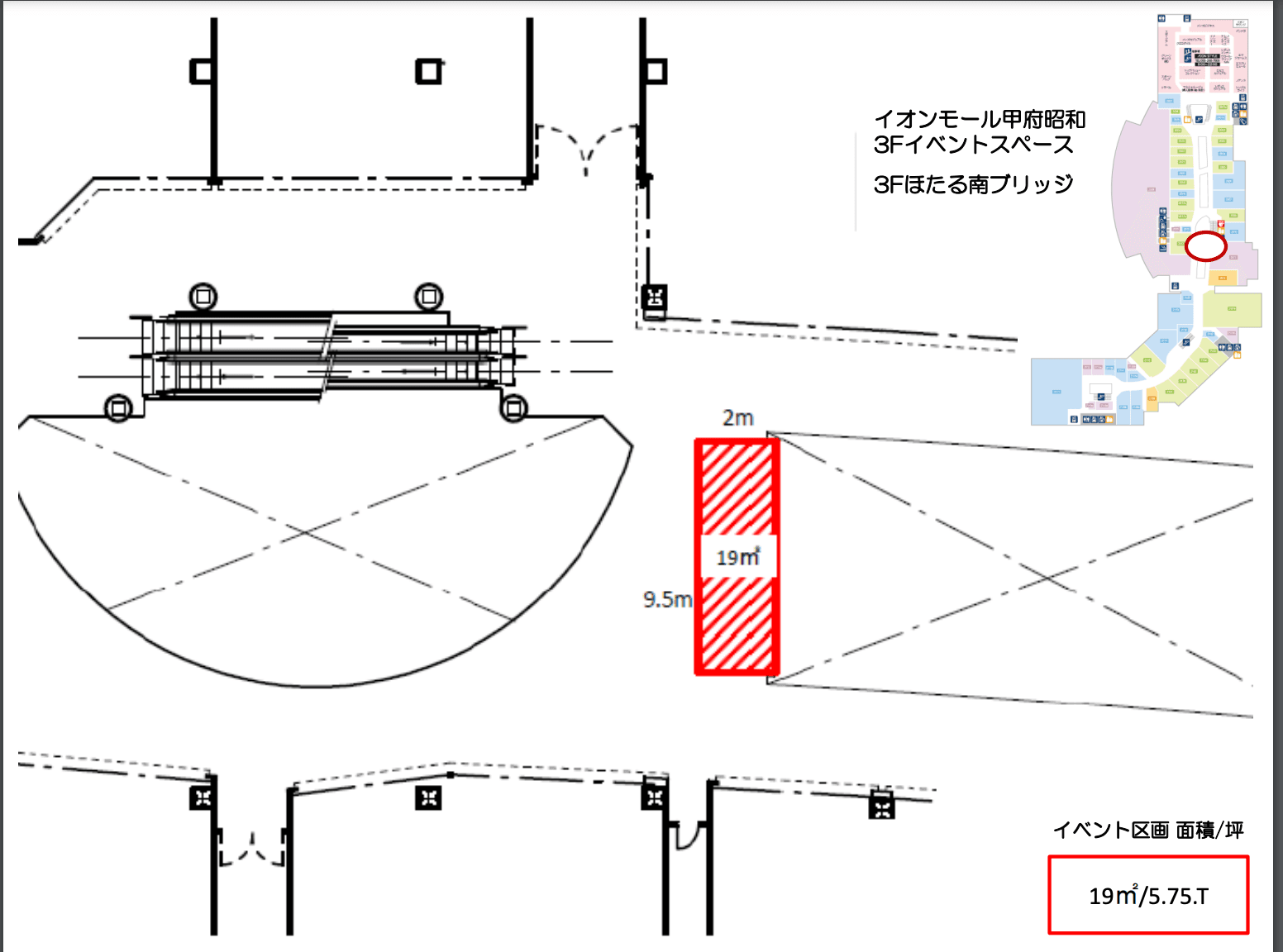 ほたる南ブリッジ(3F)の図面・フロアマップ