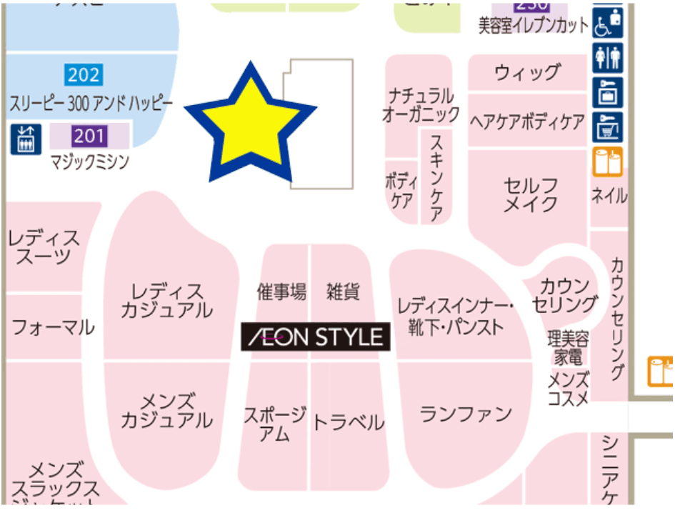2階南側階段横の図面・フロアマップ