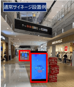 モール内広告 館内デジタルサイネージ