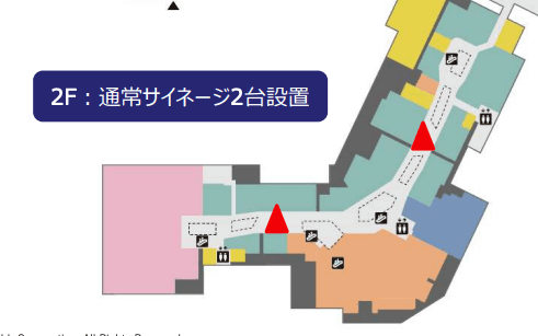 モール内広告 館内デジタルサイネージ2