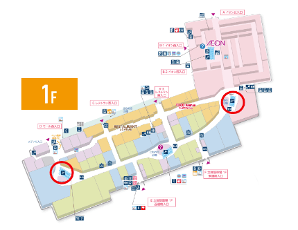 モール内広告 エスカレーター側面の図面・フロアマップ