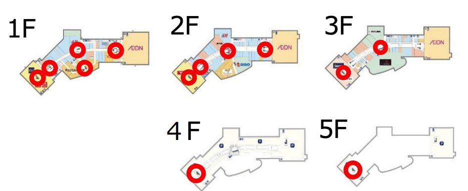 モール内広告 エスカレーター側面2