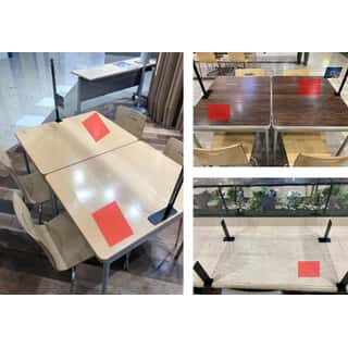 モール内広告 フードコートテーブルシール