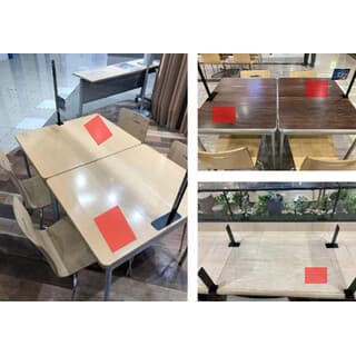 モール内広告 フードコートテーブルシール