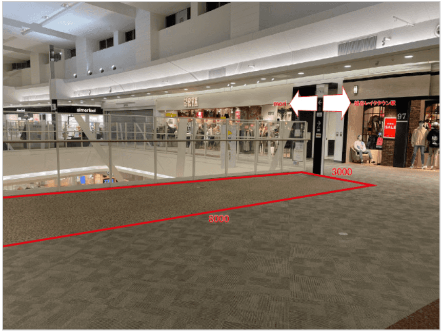 3FスペースD(チュチュアンナグランデ前)