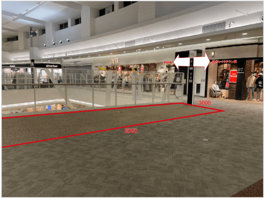 3FスペースD(チュチュアンナグランデ前)