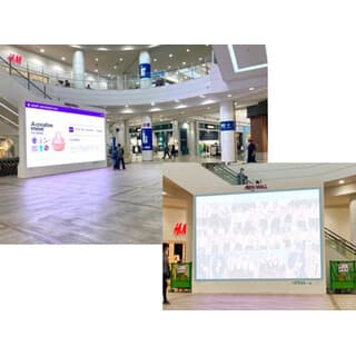 モール内広告 大型サイネージ CM