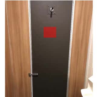 モール内広告 トイレ(個室扉内側)