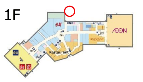 モール内広告 センター東 通路屋根の図面・フロアマップ