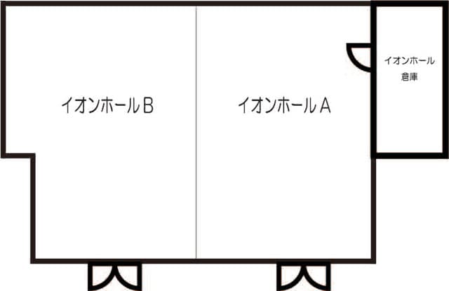 イオンホ-ルBの図面・フロアマップ1