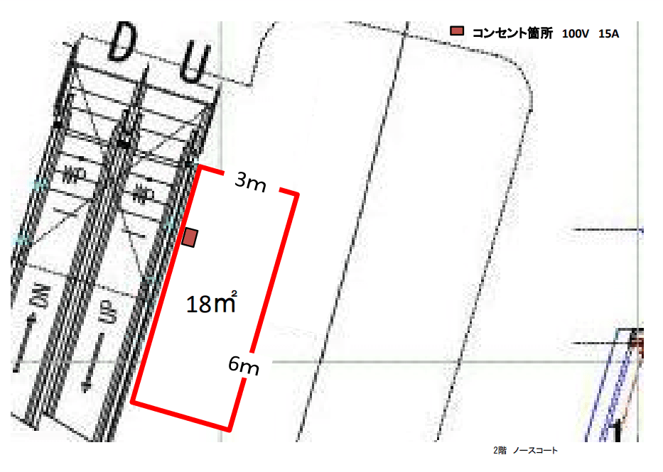 2F ノースコートの図面・フロアマップ1