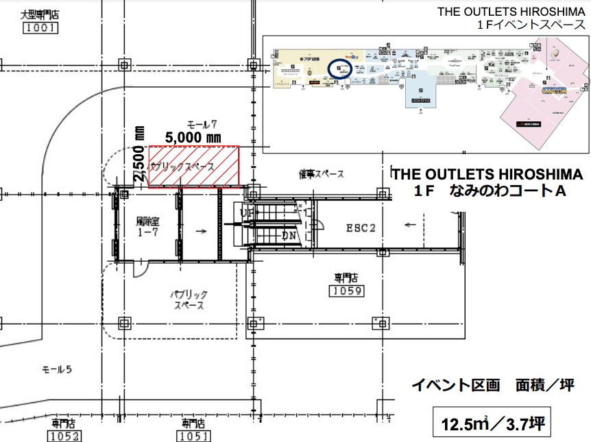 1F なみのわコートAの図面・フロアマップ1