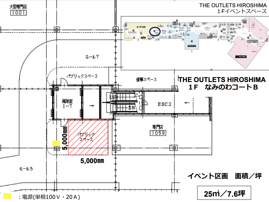 1F なみのわコートBの図面・フロアマップ1
