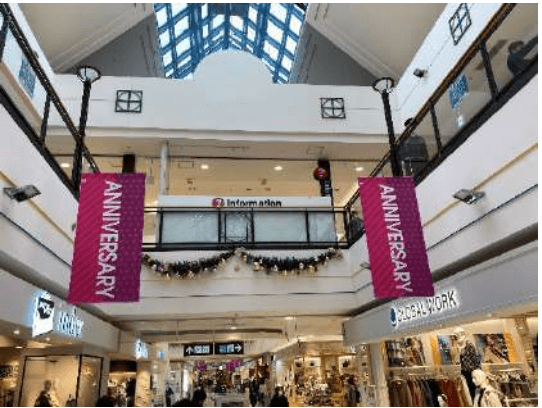 モール内広告 通路バナー