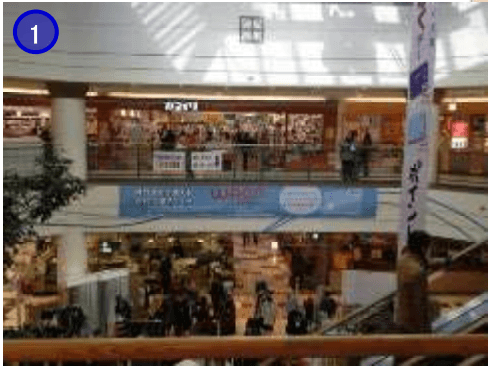 モール内広告 横断幕