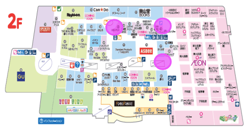 モール内広告 デジタルサイネージの図面・フロアマップ1