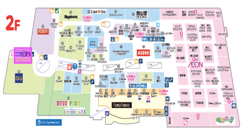モール内広告 授乳室の図面・フロアマップ1