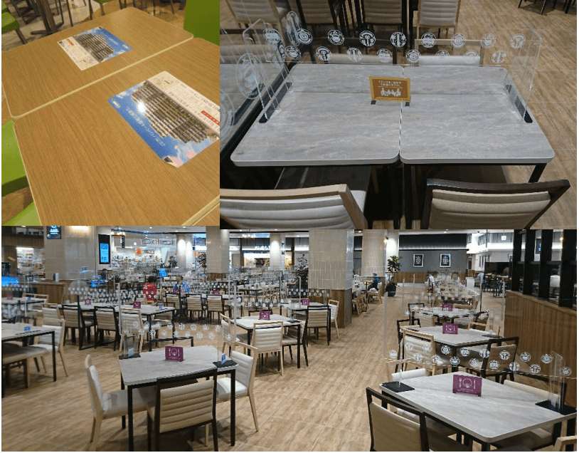 モール内広告 フードコートテーブル