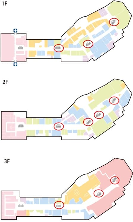 モール内広告 エスカレーターレーン1
