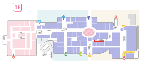 モール内広告 B2ポスターの図面・フロアマップ