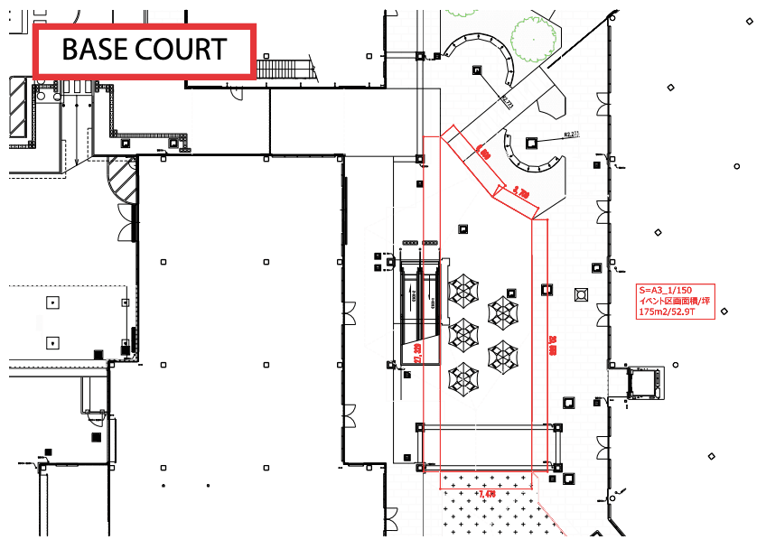 BASE COURTの図面・フロアマップ1