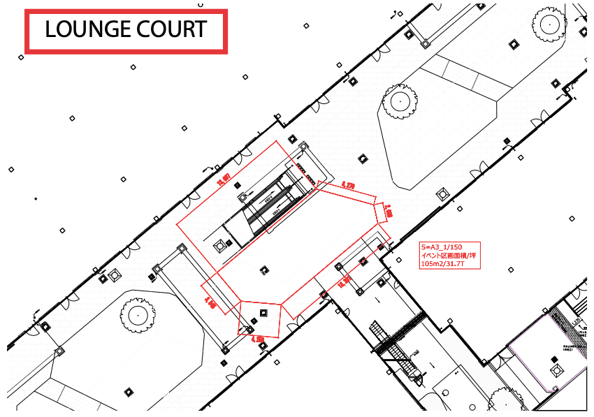 LOUNGE COURTの図面・フロアマップ1