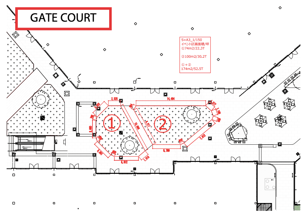GATE COURTの図面・フロアマップ1
