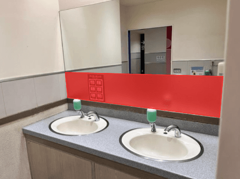 モール内広告 化粧室(A4サイズ)