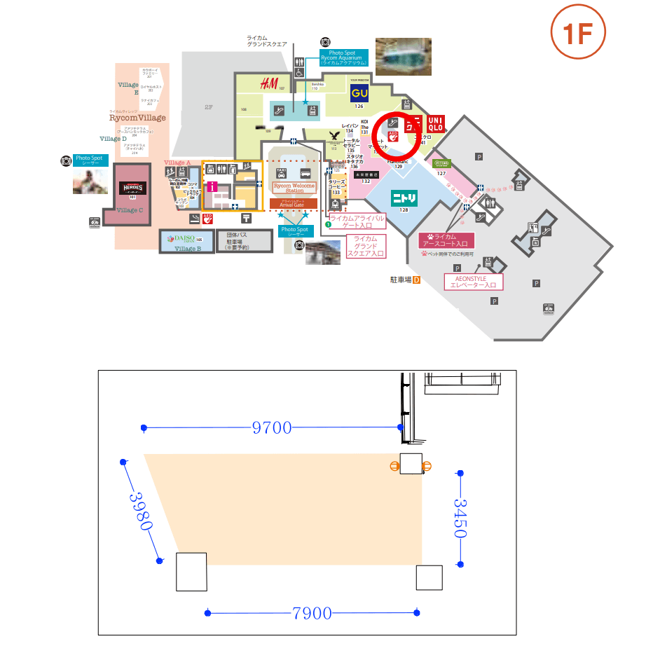 1F ネイチャーコートの図面・フロアマップ