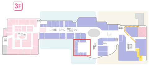 モール内広告 フードフォレスト内テーブル設置用 三角POPの図面・フロアマップ