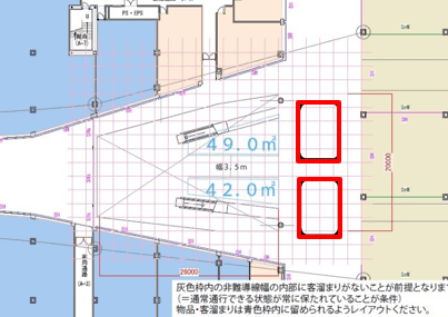 イオン前通路の図面・フロアマップ