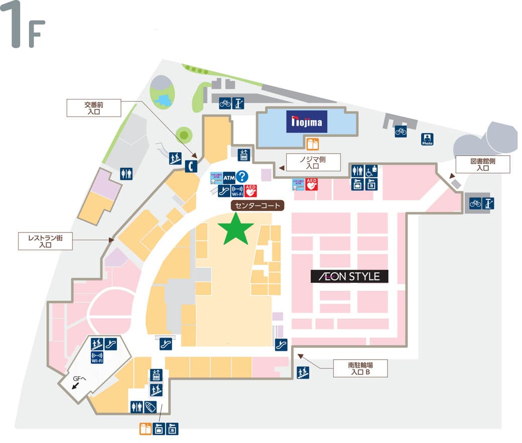 モール内広告 センターコート大型バナー1