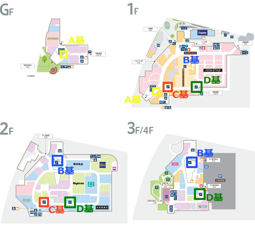 モール内広告 エスカレーター裾1