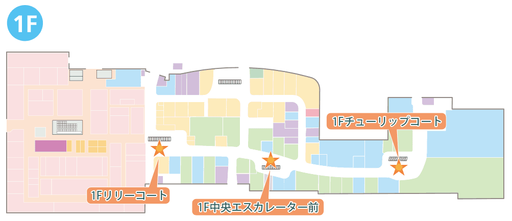 1F リリーコートの図面・フロアマップ