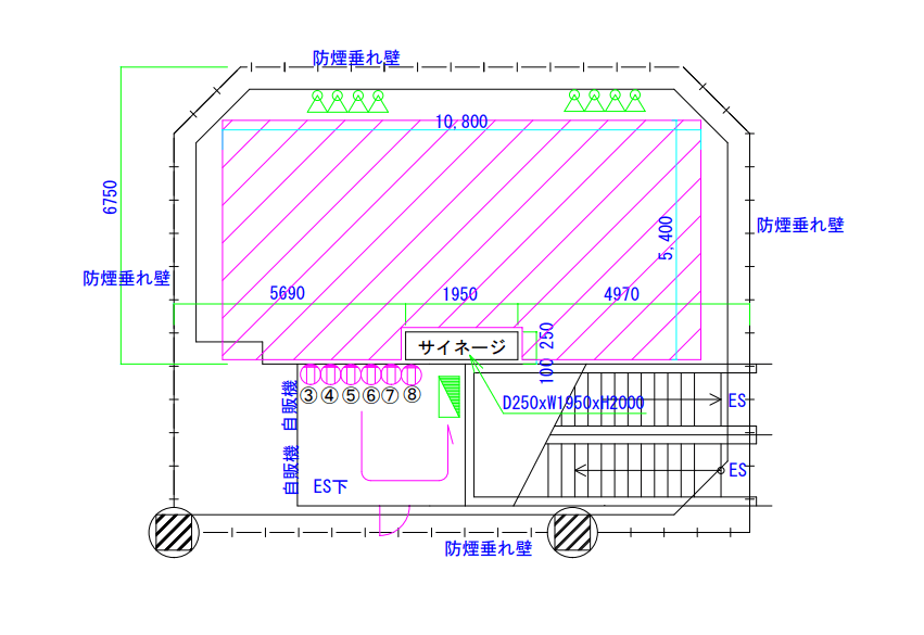 北コートの図面・フロアマップ1