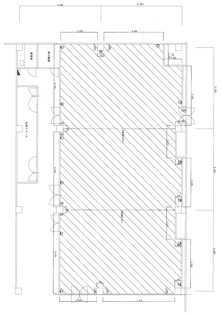 イオンホールの図面・フロアマップ1