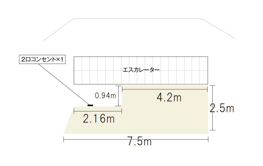 2階つながりの間の図面・フロアマップ1