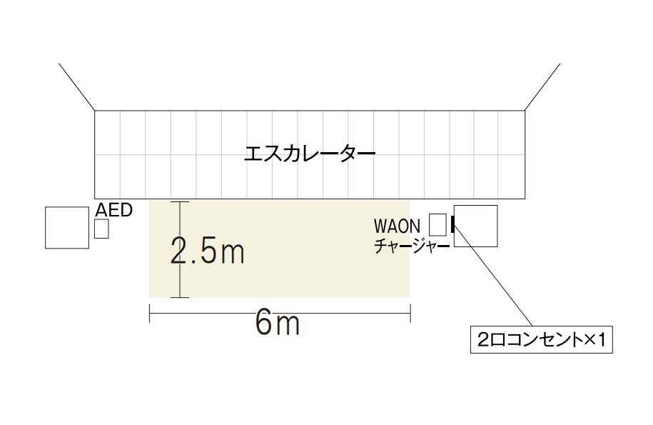 3階フードフォレスト前の図面・フロアマップ1