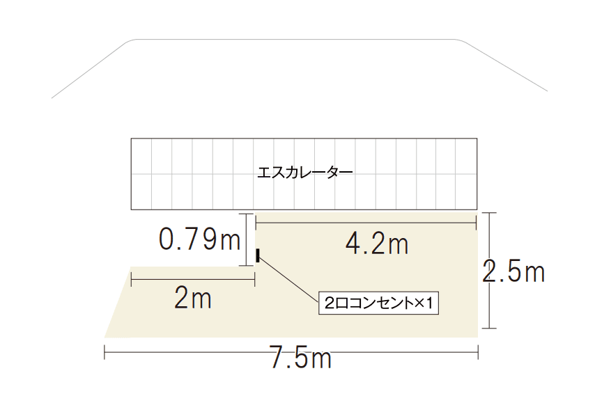 3階イオンホール前の図面・フロアマップ1