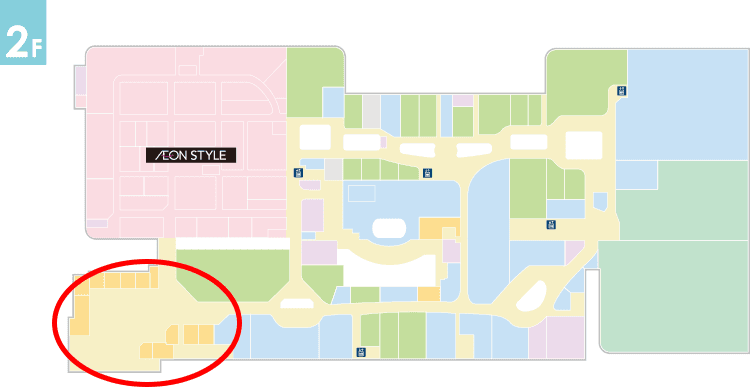 モールメディア フードコートステッカー【机1