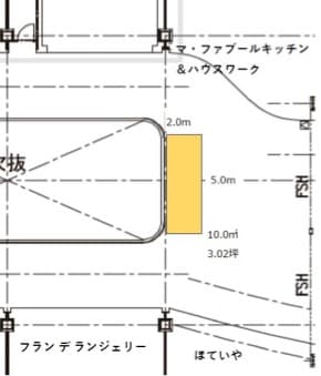 ほていや前デッキの図面・フロアマップ