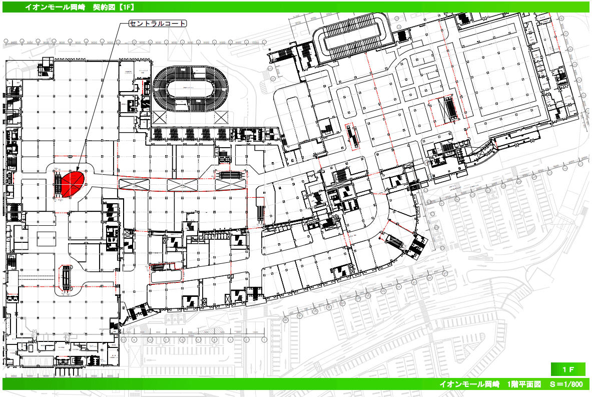 1F セントラルコートの図面・フロアマップ1
