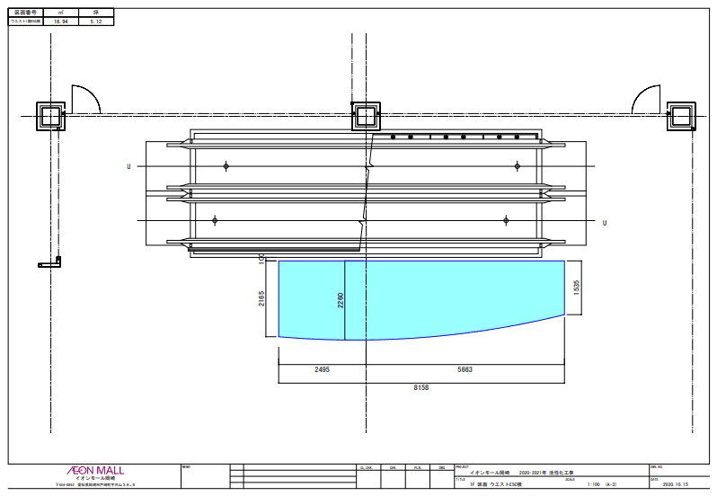 1Fサブコート(GAP前)(LAN有)の図面・フロアマップ1
