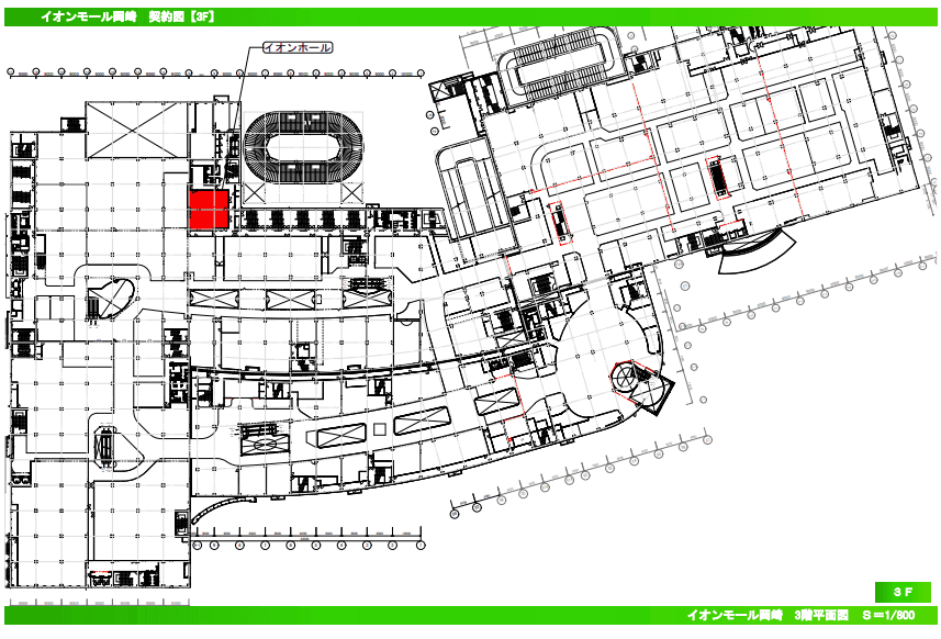 イオンホールの図面・フロアマップ